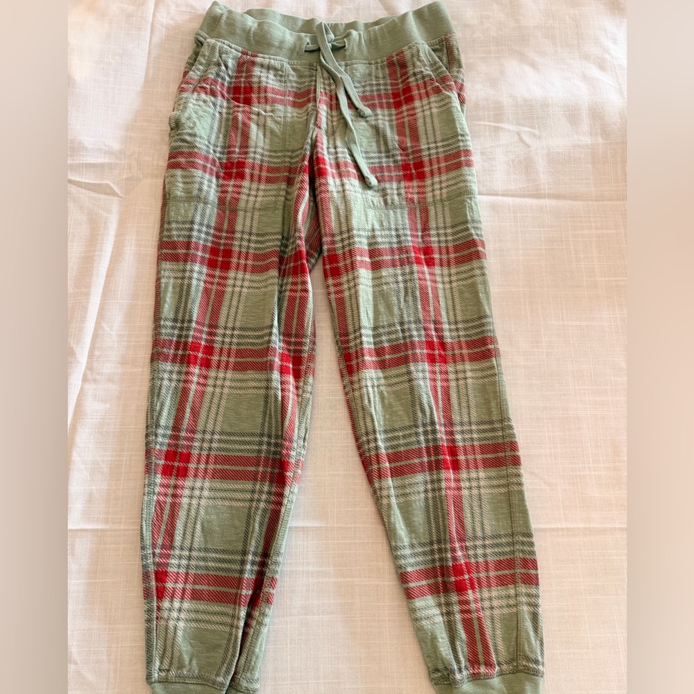 J.Crew Knit Goods Plaid Joggers — Size S